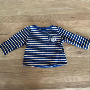 Sergent Major Striped Blue and Yellow Kids Light Sweater